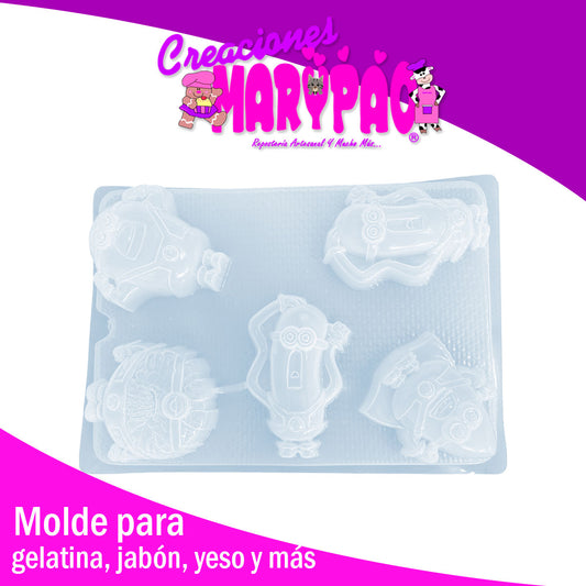 Molde Minions Nueva Peli Yeso Gelatinas Jabones