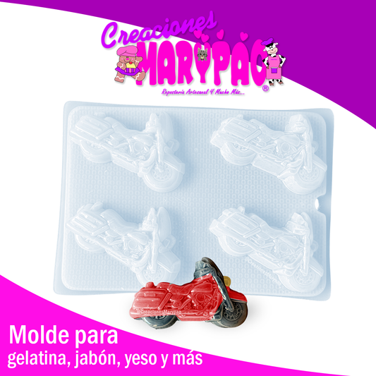 Molde Moto Motocicleta Yeso Gelatinas y Más 🏍️