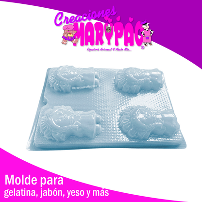 Molde Muñecas Marias Patrio Jabones Yeso Gelatinas M1