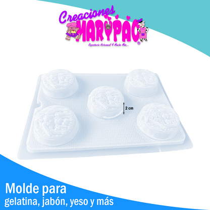 Molde Navideño Redondo de Pesebre Nacimiento