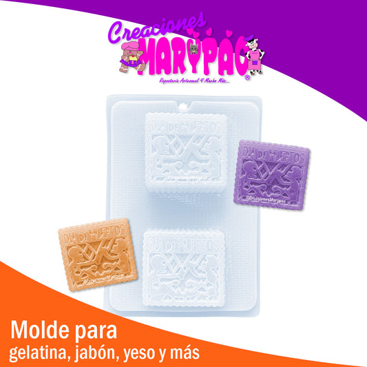 Molde Papel Picado Día De Muertos Amigos