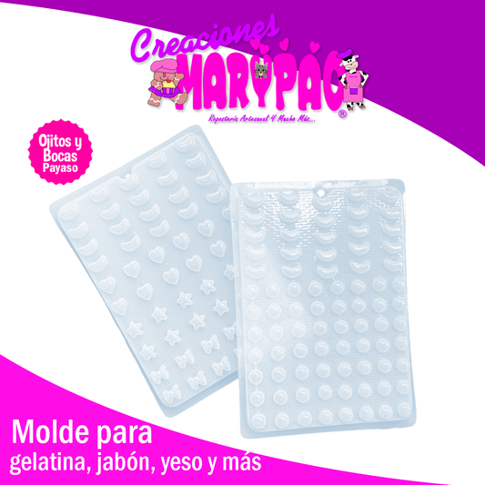 Moldes Para Ojos Bocas Cara de Payaso Gomitas