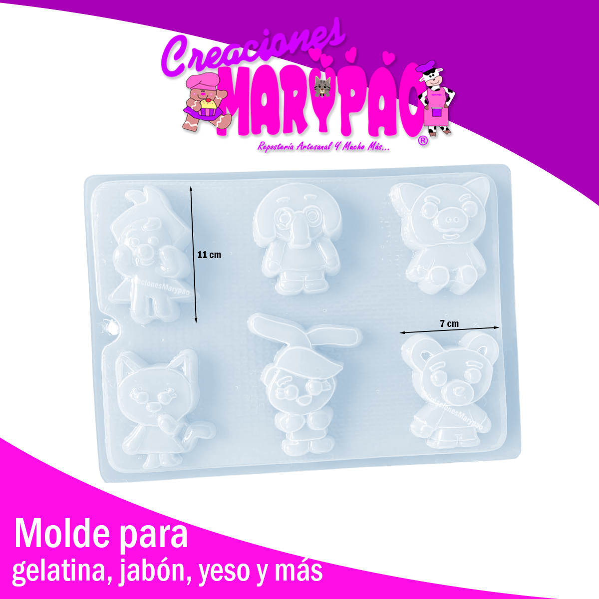 Molde Payaso Plim Plim y sus Amigos 🎪