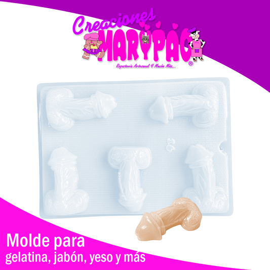 Molde Pene Despedida de Soltera Gelatinas Jabones