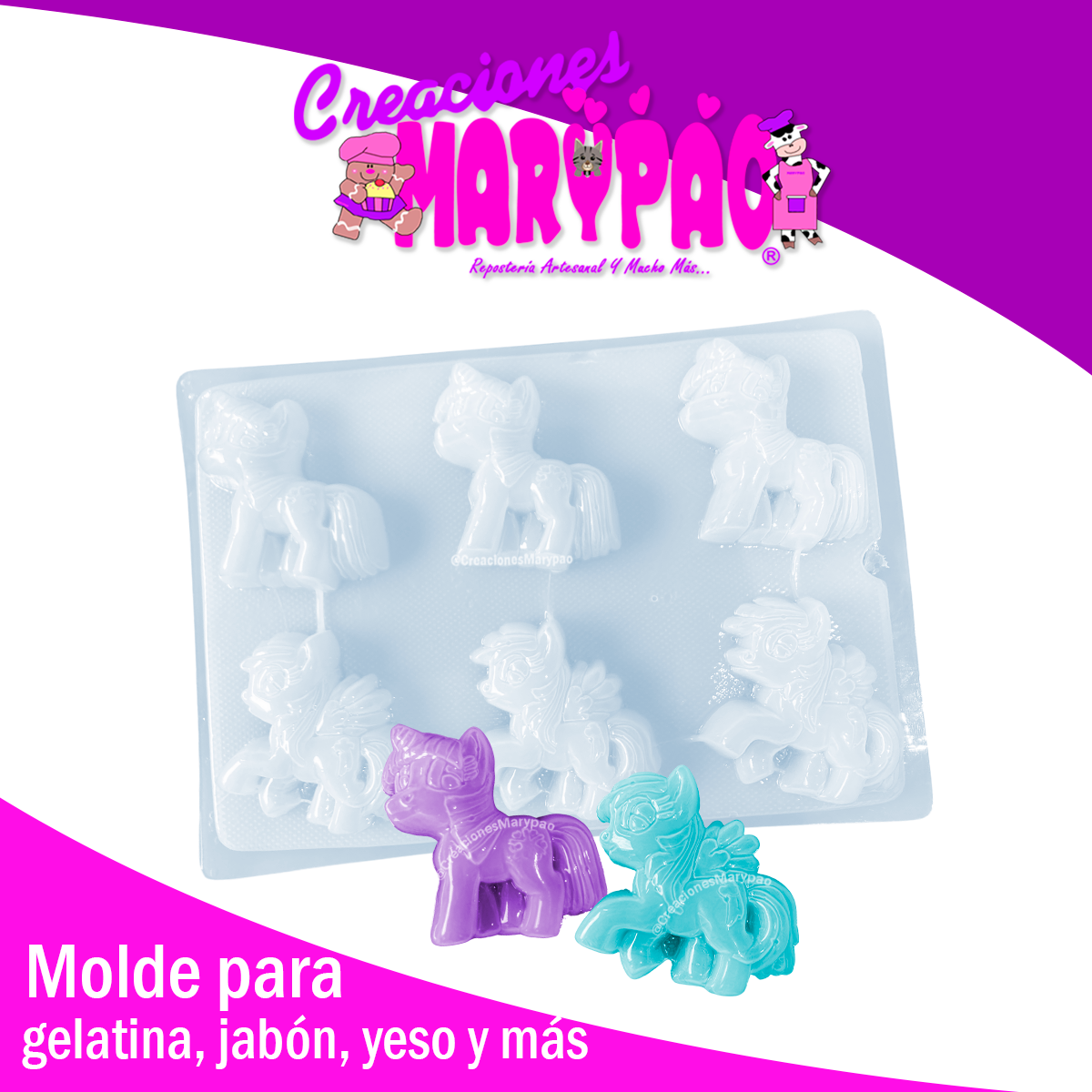 Molde Pony Para Jabones Yesitos Gelatinas