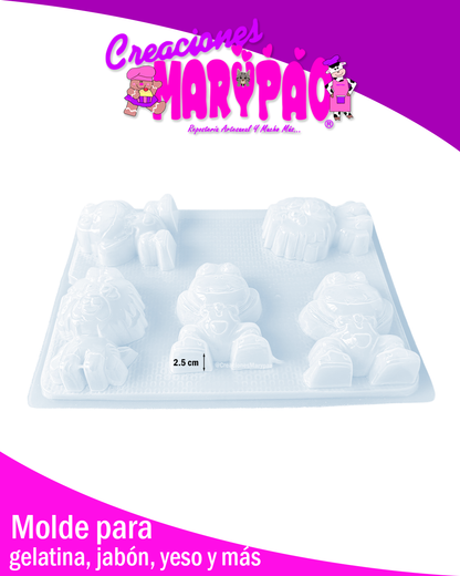 🐸🐶Molde Rana René y Galleta Inspirado en Lara Campos✨