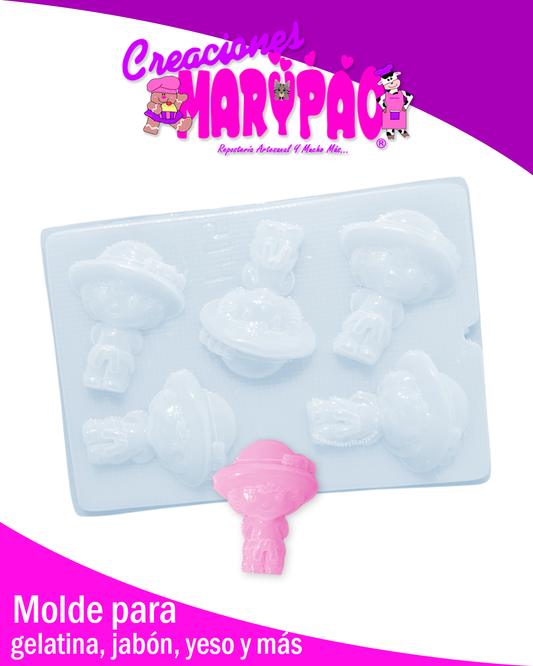 🍓✨ Molde Rosita Fresita – 5 Cavidades ✨🍓