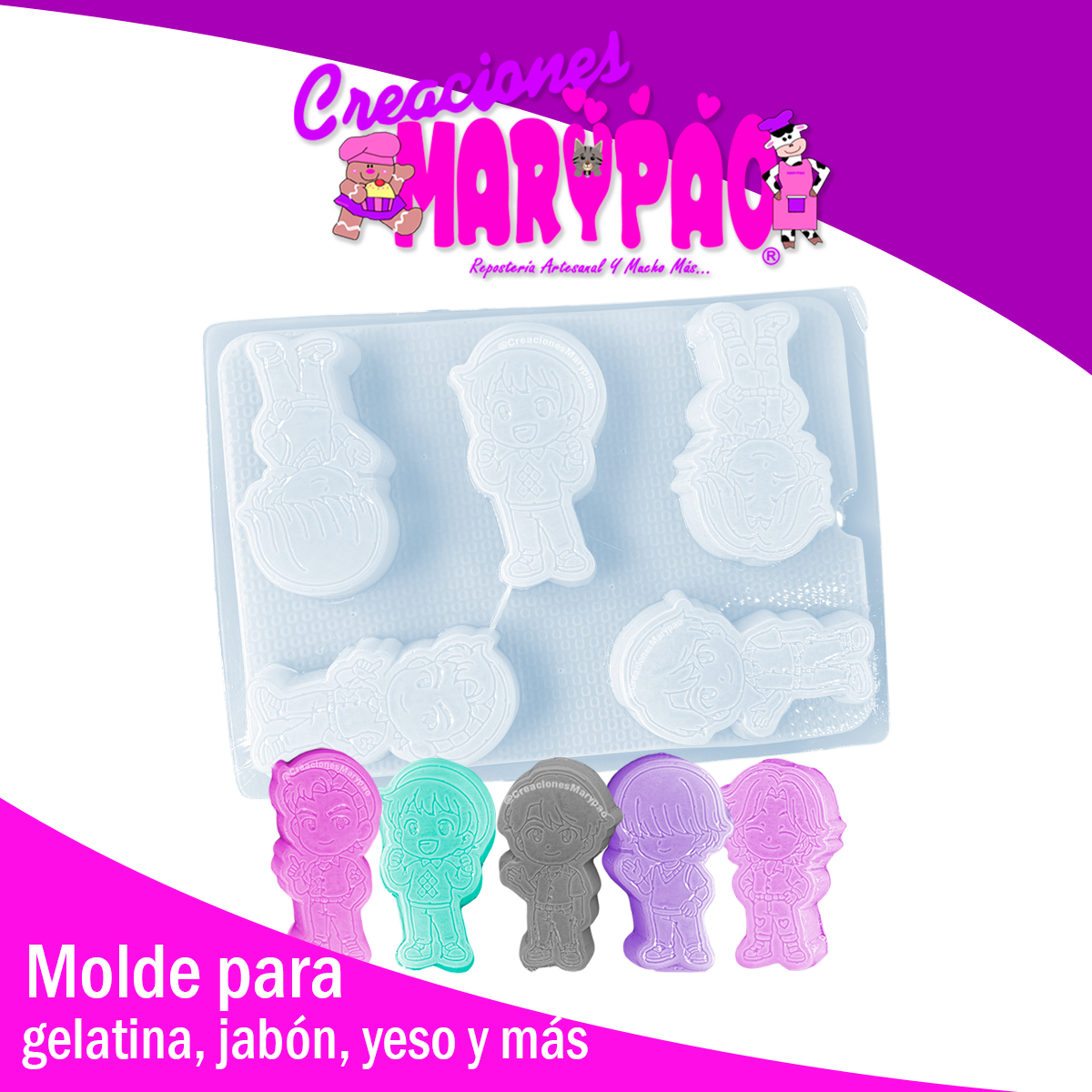 Molde Saja Boys Yesitos Gelatinas Y Más Diseño Inspirado en K-Pop ✨