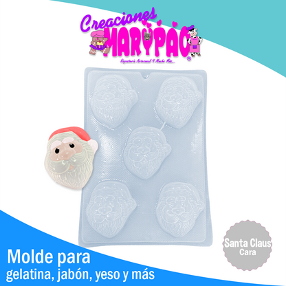 Molde Santa Claus Navidad 2020 Gelatinas Jabones