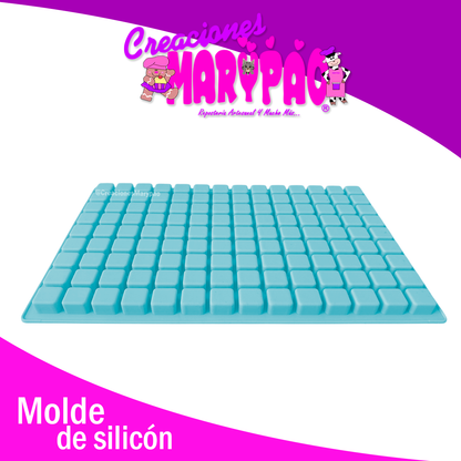 Molde de Silicón con Múltiples Cavidades en Forma de Cubos 🟩