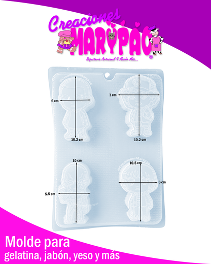Moldes Stranger Things Yesitos Gelatinas Y Más Fanart Pack 2 pzas😱