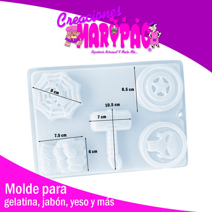 Molde Escudos Superhéroes M2