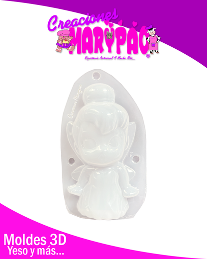 🧚‍♀️Molde Para Alcancías De Yeso Tinkerbell✨