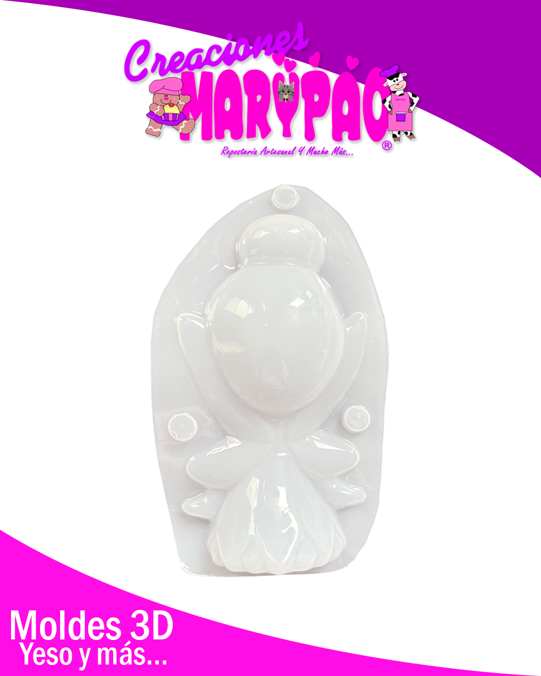 🧚‍♀️Molde Para Alcancías De Yeso Tinkerbell✨