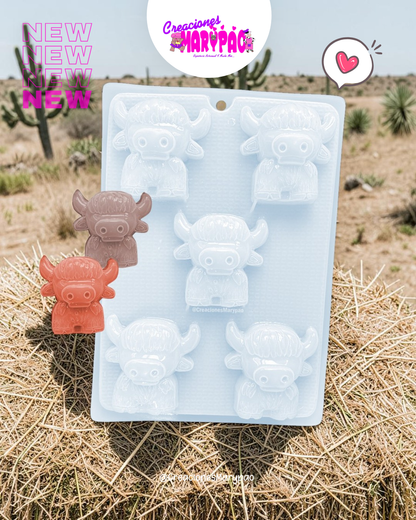Molde Toro Torito Figuras de Yeso Jabones Gelatinas 🐂