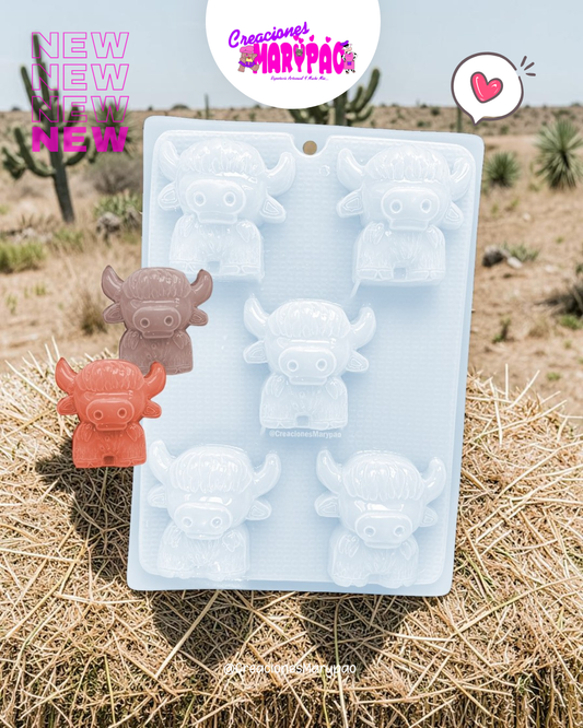 Molde Toro Torito Figuras de Yeso Jabones Gelatinas 🐂
