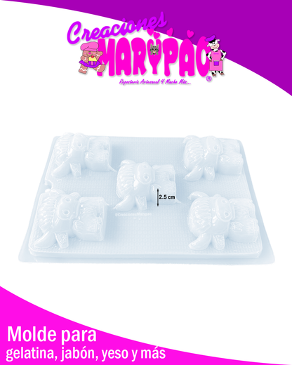 Molde Toro Torito Figuras de Yeso Jabones Gelatinas 🐂