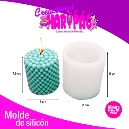 Molde De Silicón Para Velas Bolitas Esferas Mod.2