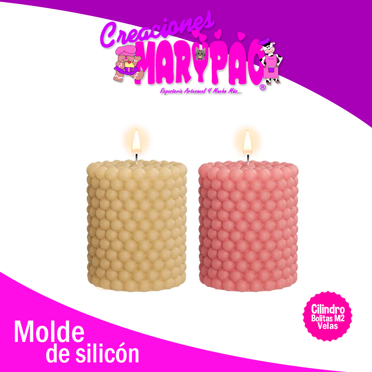 Molde De Silicón Para Velas Bolitas Esferas Mod.2