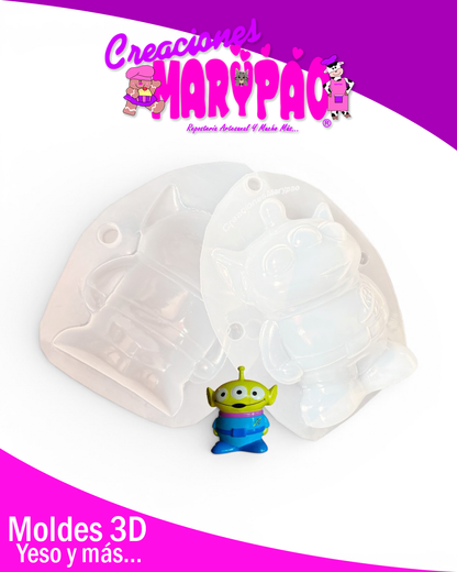 ✨Molde para Alcancías de Yeso Toy Story Marcianito 👽