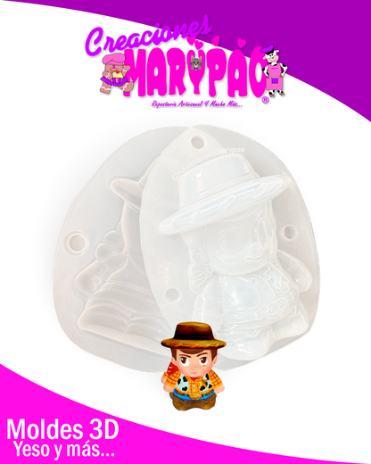 ✨Molde para Alcancías de Yeso Woody Toy Story 🤠