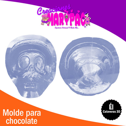 Moldes Calaveras 3D Pareja Revolucionaria Día de Muertos