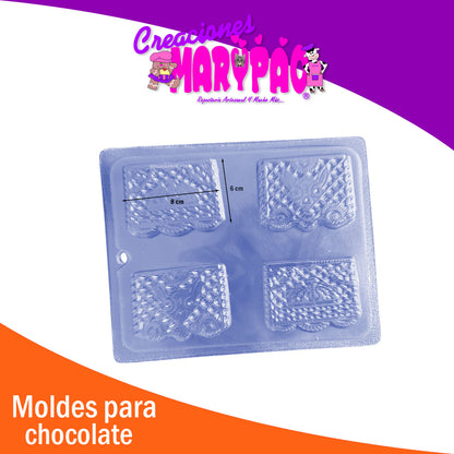 Moldes Paletas de Chocolate Calaveras y Papel Picado Día de Muertos