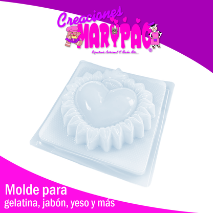 ❤️Molde Corazones Milagritos Mexicanos Diseño Grande Fuego🔥