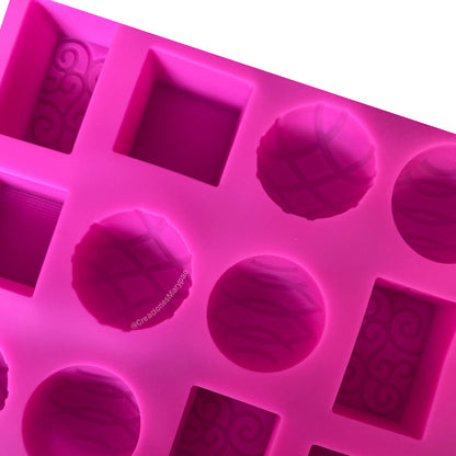 Molde De Silicón Para Chocolates Rellenos con Textura