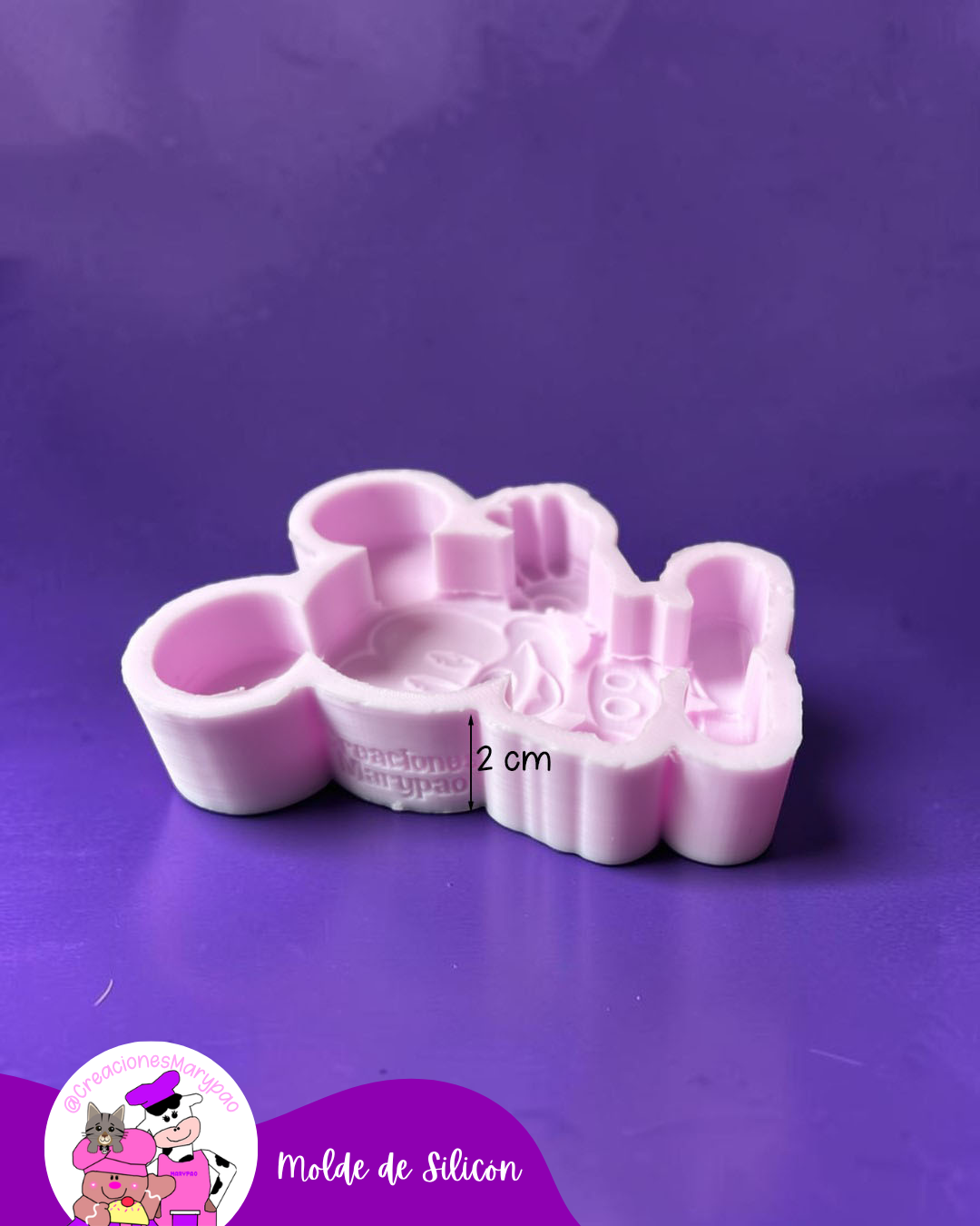 🎀Moldes de Silicón Mickey y Minnie✨