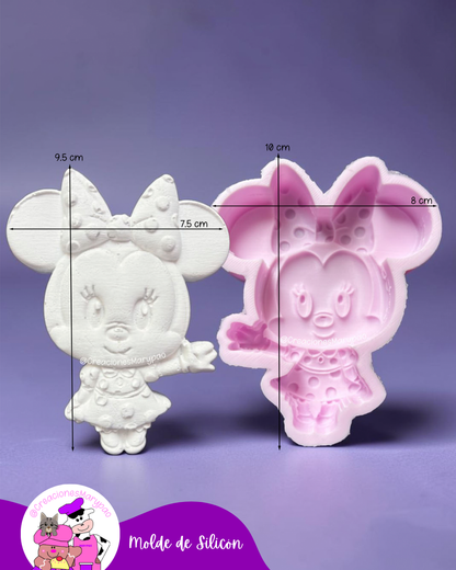 🎀Moldes de Silicón Mickey y Minnie✨