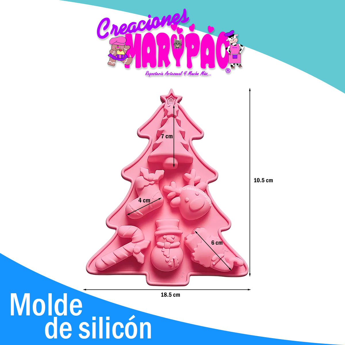 Moldes De Silicón Navidad Árbol Guante y Sombrero Pack