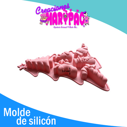 Moldes De Silicón Navidad Árbol Guante y Sombrero Pack