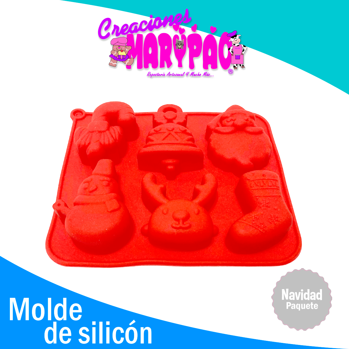 Moldes De Silicón Navidad Paquete Oferta