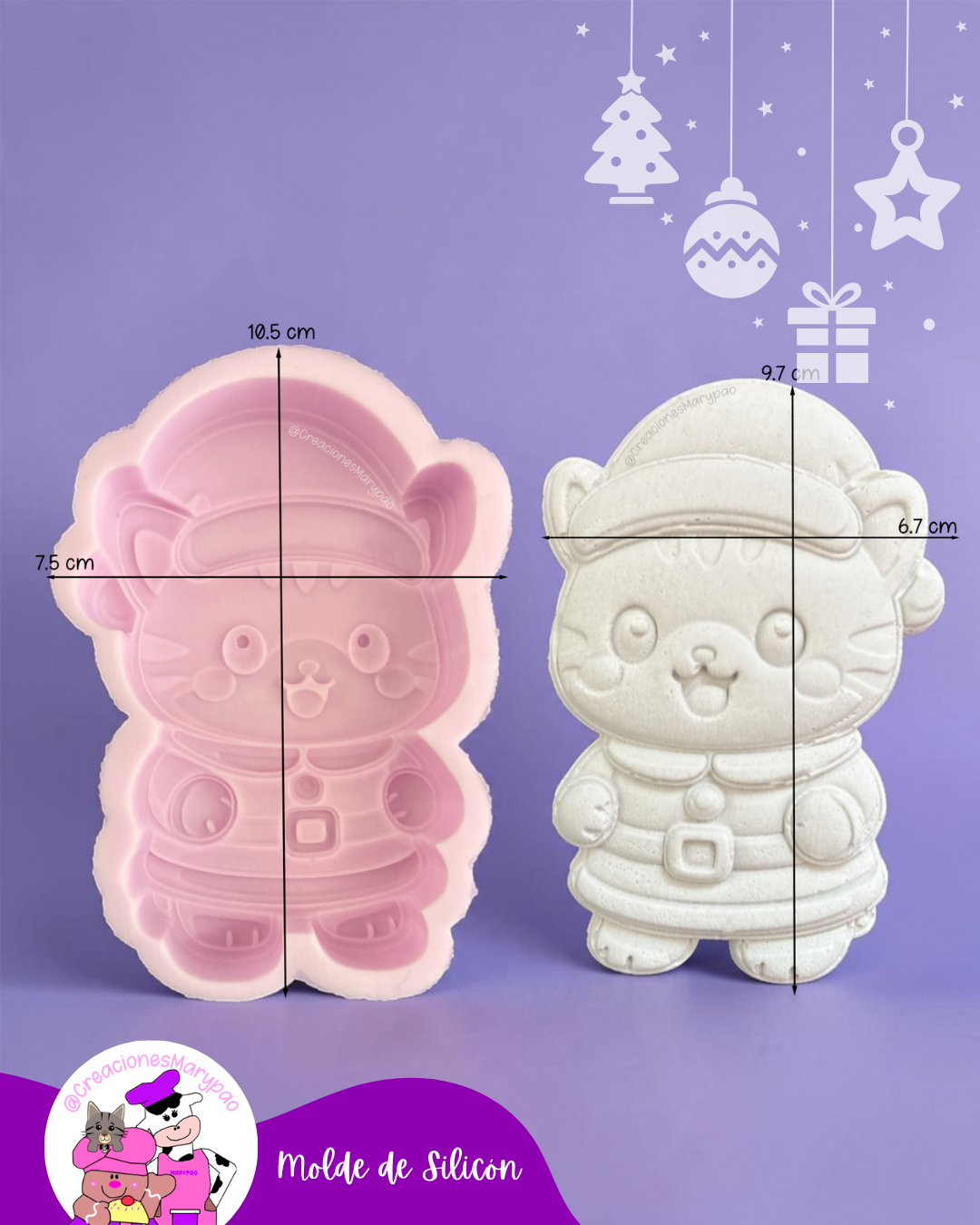 Moldes de Silicón Navidad Cute🎄
