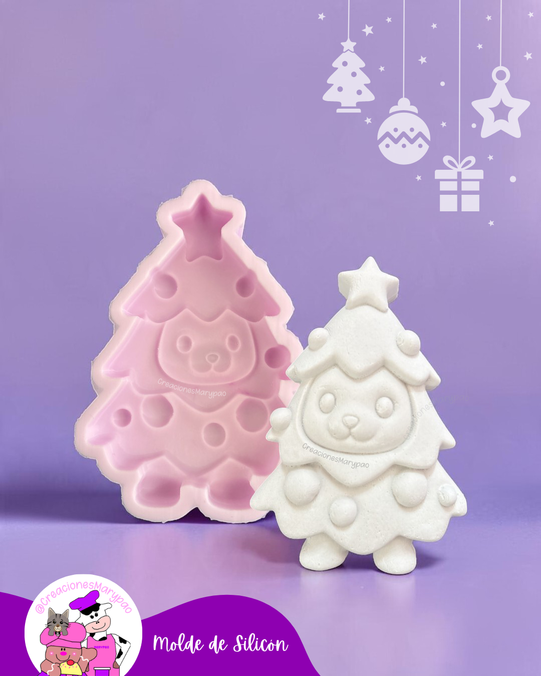 Moldes de Silicón Navidad Cute🎄