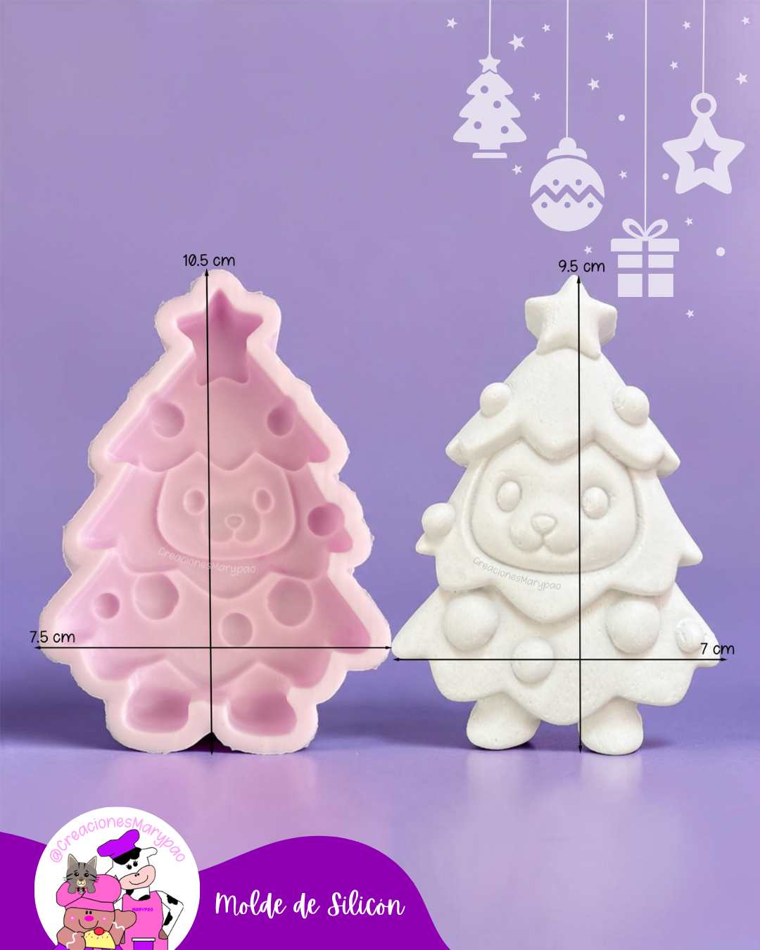 Moldes de Silicón Navidad Cute🎄