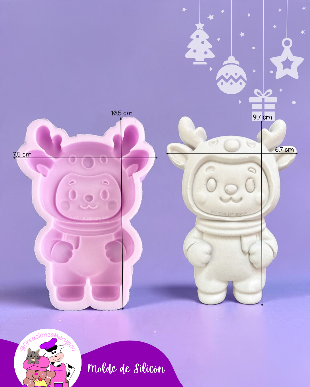 Moldes de Silicón Navidad Cute🎄