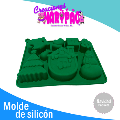 Moldes De Silicón Navidad Paquete Oferta