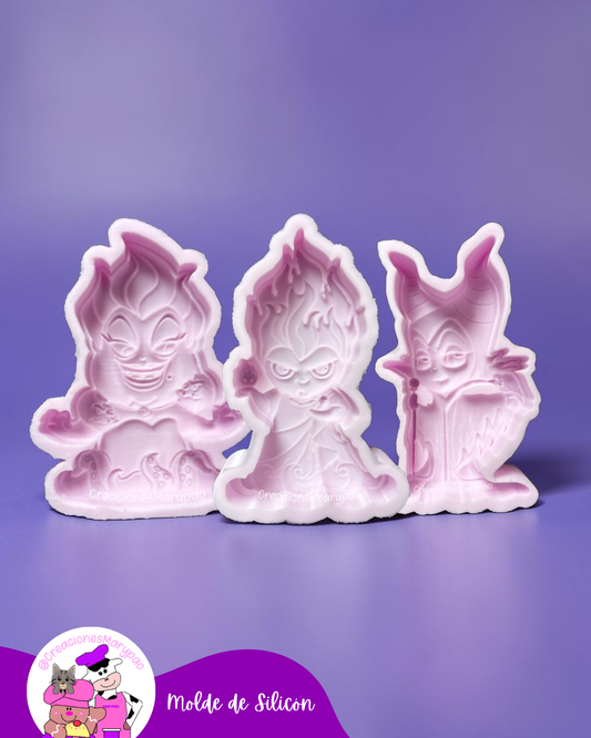 🖤✨Moldes de Silicón - Colección Villanos✨🖤