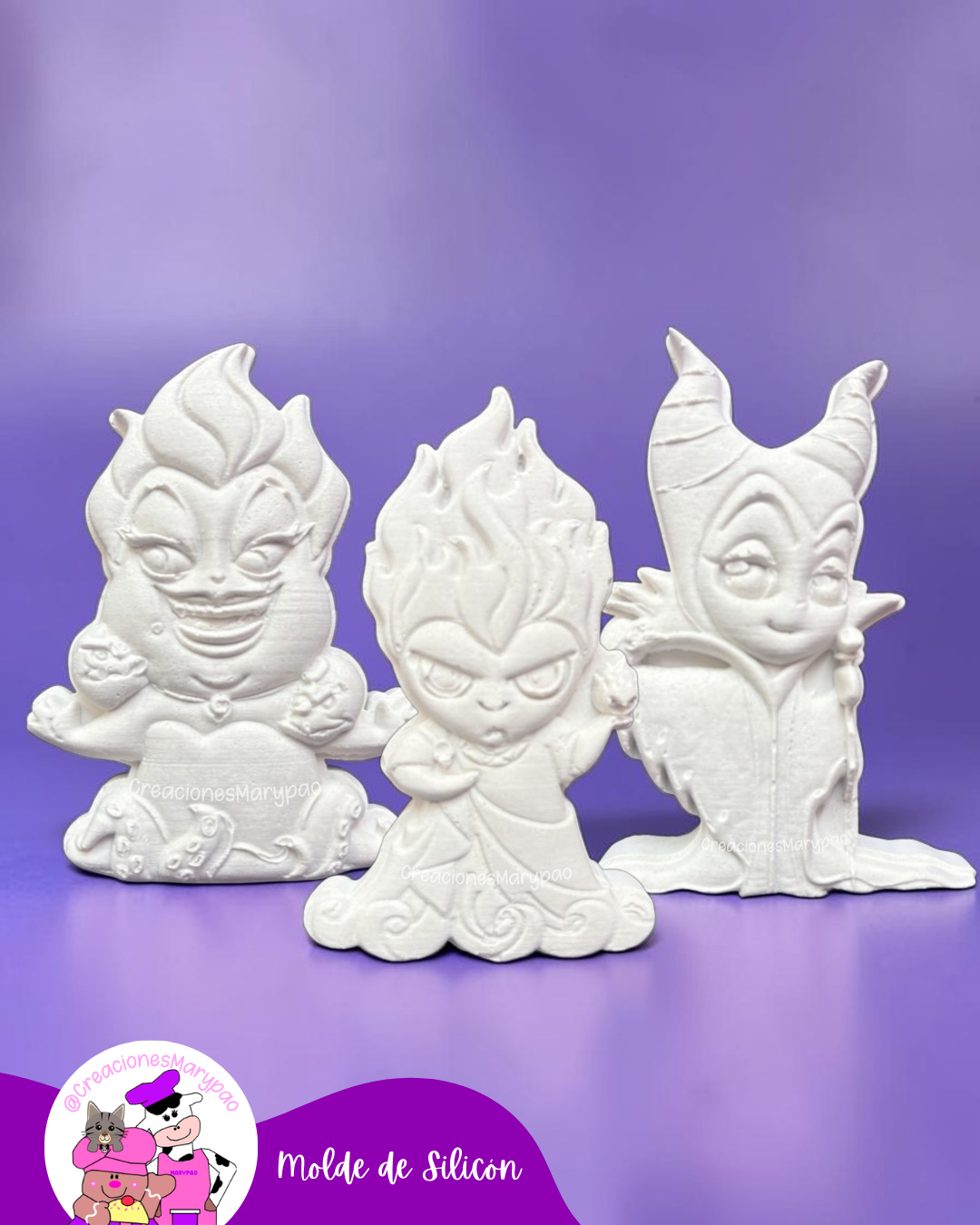 🖤✨Moldes de Silicón - Colección Villanos✨🖤