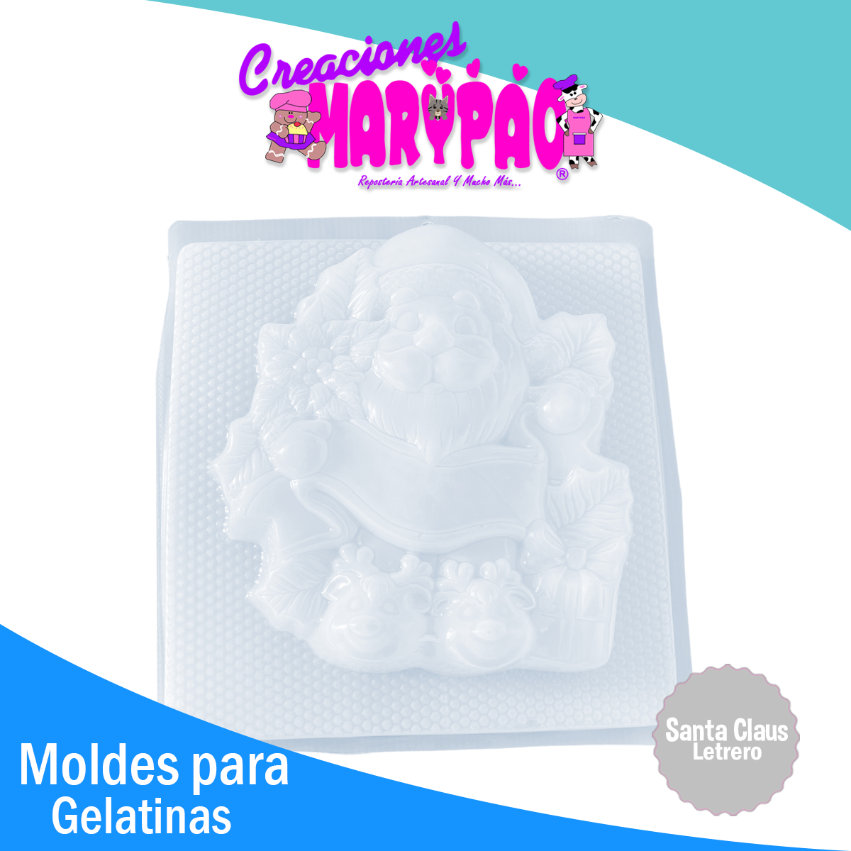 Molde Para Gelatina Santa Claus Navidad