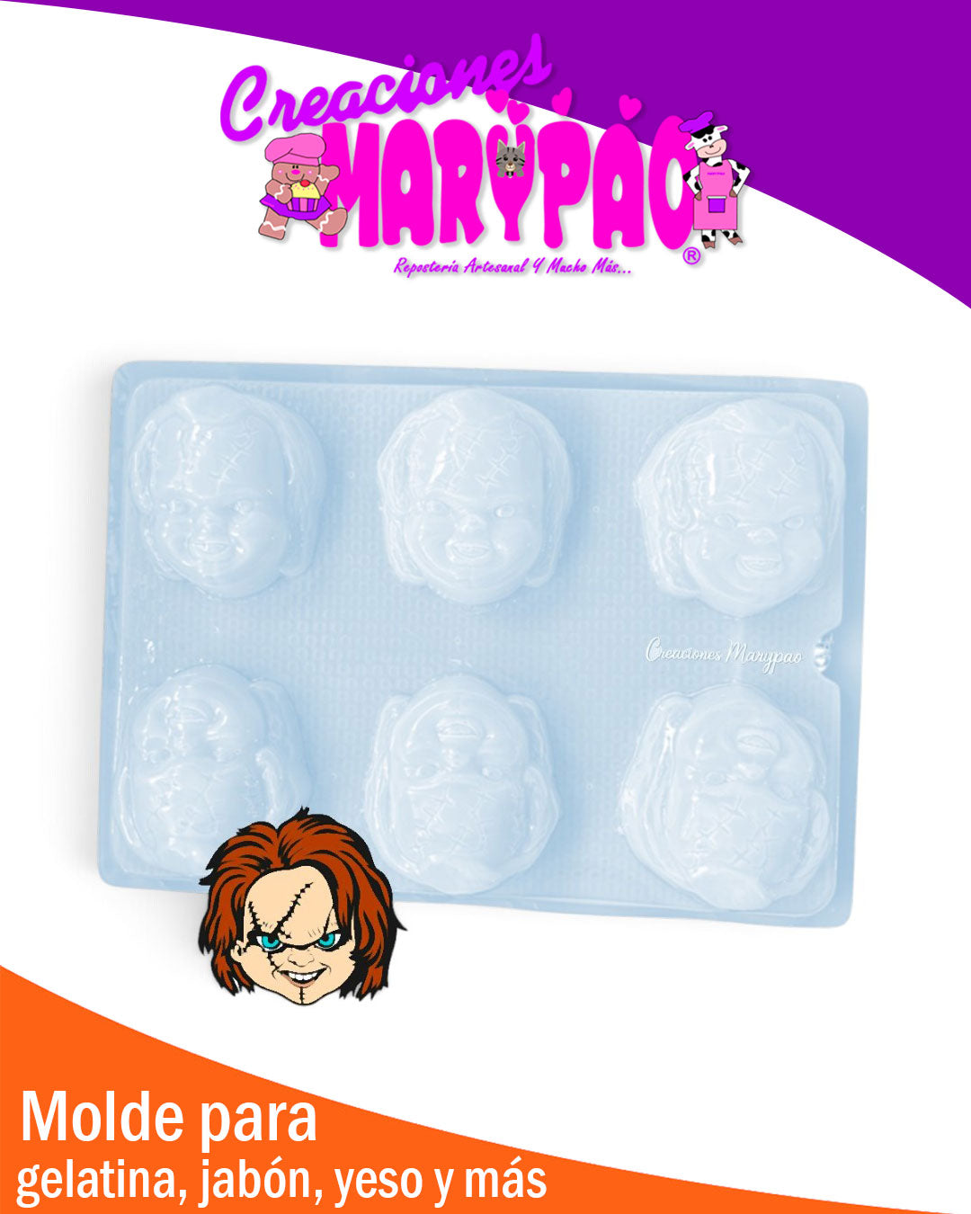 🔪🩸 Molde Chucky – Colección Personajes Terror 🔥🔪