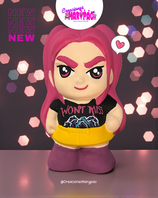 Molde Para Alcancía de Yeso Guerreras K-Pop Mira 💕