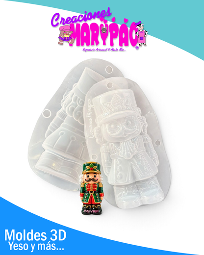 ✨Molde Para Alcancía De Yeso Navidad Cascanueces 🎖️