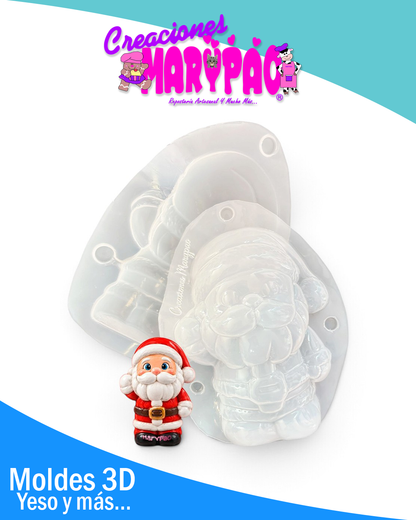 Molde Para Alcancía De Yeso Santa Claus 🎅