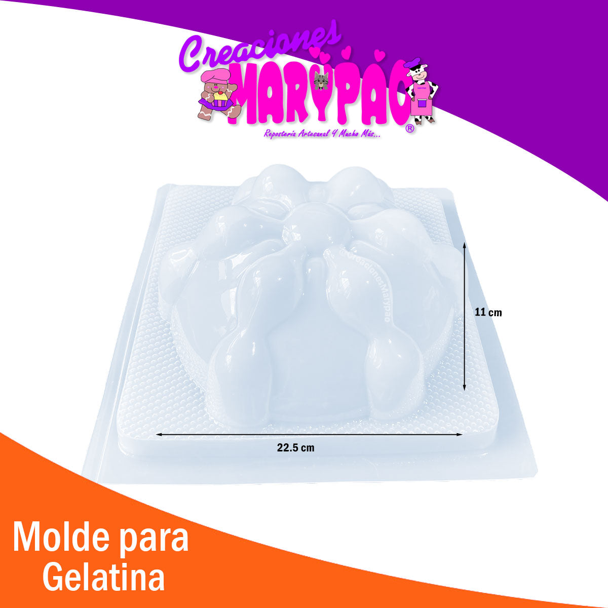 Molde Para Gelatina Pan de Muerto 2 Litros