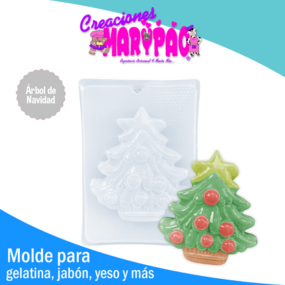 Molde Árbol de Navidad Gelatinas Yeso