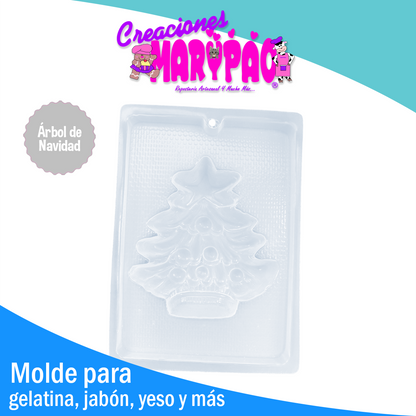 Molde Árbol de Navidad Gelatinas Yeso