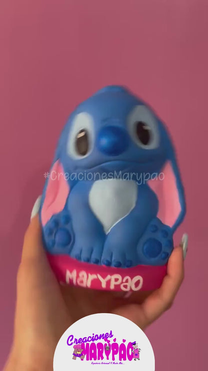Molde Para Alcancía de Yeso Stitch